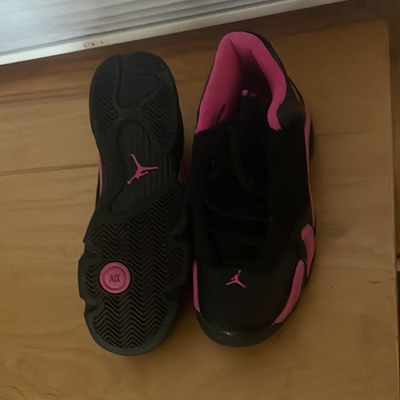 Jordan 14 size 5.5 Black and Pink made in Indonesia - Picture 7 of 7
